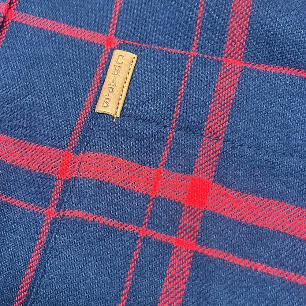 Chaps Performance Button Down Flannel- Size Medium - image 5